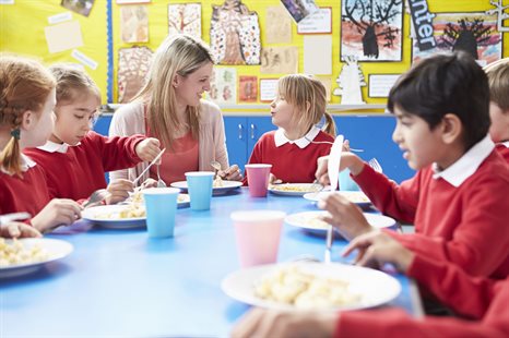 Stock Pupils Eating 2