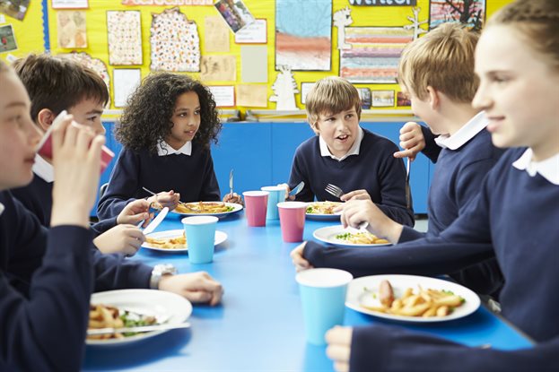 Stock Pupils Eating 3